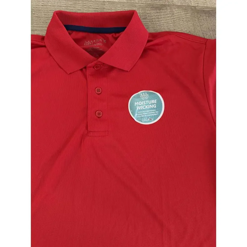 Galaxy by Harvic Youth Boys‎ Red Polo Shirt, Size 18/20